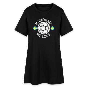 nous aimons le handball suède Équipe Handballeur EM icône - Robe T-shirt Femme - noir - Devant