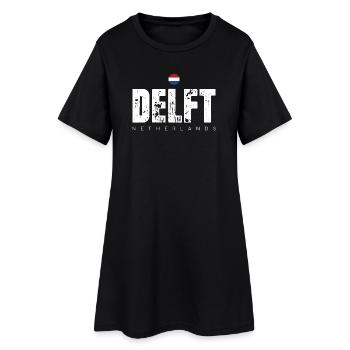 Mot-symbole en détresse de Delft - Robe T-shirt Femme - noir - Devant
