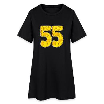55 ans de Lustig Käse - Robe T-shirt Femme - noir - Devant