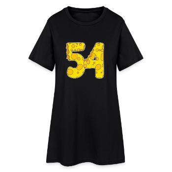 54 ans de Lustig Käse - Robe T-shirt Femme - noir - Devant