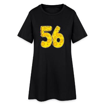 56 ans de Lustig Käse - Robe T-shirt Femme - noir - Devant
