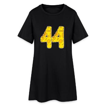 44 ans de Lustig Käse - Robe T-shirt Femme - noir - Devant
