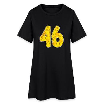 46 Jahre Lustig Käse - Frauen T-Shirt-Kleid - Schwarz - Vorne