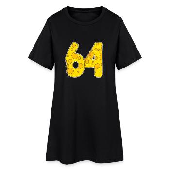 64 ans de Lustig Käse - Robe T-shirt Femme - noir - Devant