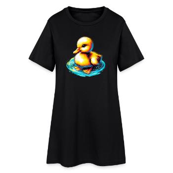 Duckling Duck Duck - Women’s T-Shirt Dress - black - Front