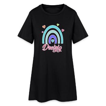 30. Geburtstag Regenbogen Vintage - Frauen T-Shirt-Kleid - Schwarz - Vorne