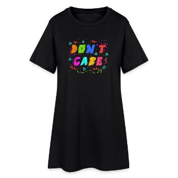 La détente n’a pas d’importance déclaration Je m’en fiche attitude - Robe T-shirt Femme - noir - Devant