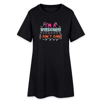 Attitude Statement Je m’en fous Chill - Robe T-shirt Femme - noir - Devant
