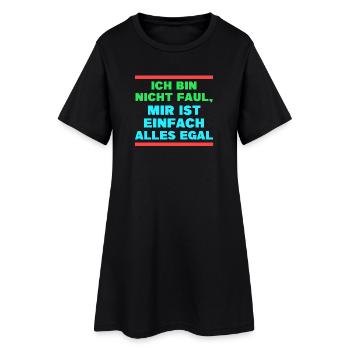 Je ne me soucie pas de la déclaration - Robe T-shirt Femme - noir - Devant