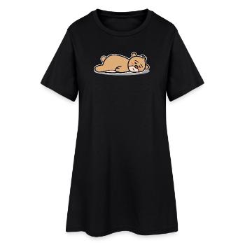 Drôle Chill n’a pas d’importance Attitude Je m’en fiche - Robe T-shirt Femme - noir - Devant