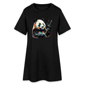 Panda - Women’s T-Shirt Dress - black - Front