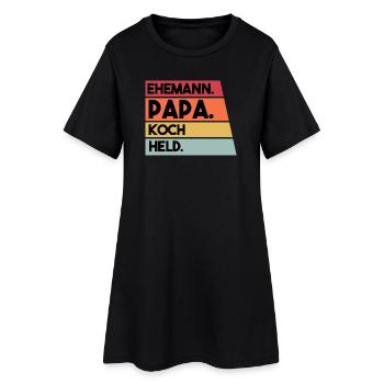 Ehemann Papa Koch Held - Frauen T-Shirt-Kleid - Schwarz - Vorne