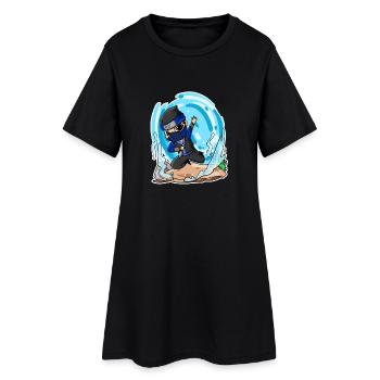 Ninja Motif - Women’s T-Shirt Dress - black - Front