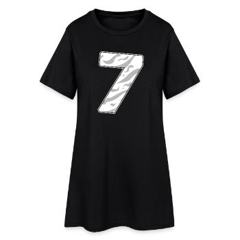 7 - Women’s T-Shirt Dress - black - Front