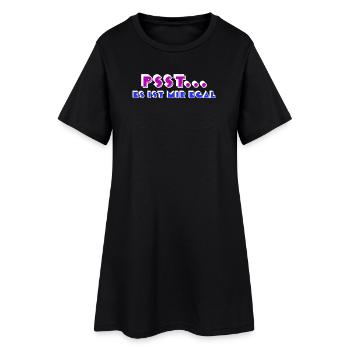 Je ne me soucie pas de l’attitude de déclaration, de la détente - Robe T-shirt Femme - noir - Devant