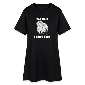 I don't care about attitude Indifferent Statement - Women’s T-Shirt Dress - black - Front
