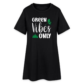 Green Vibes Only - Women’s T-Shirt Dress - black - Front
