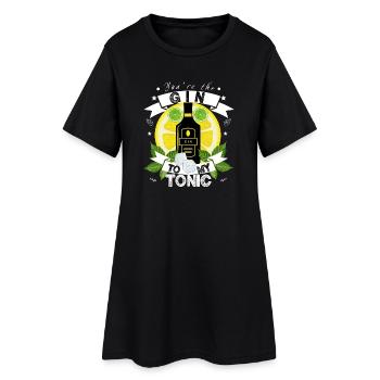 You’re the Gin to my Tonic - Idée cadeau Gin Lover - Robe T-shirt Femme - noir - Devant