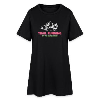 Trail Running - Hors des sentiers battus - Robe T-shirt Femme - noir - Devant