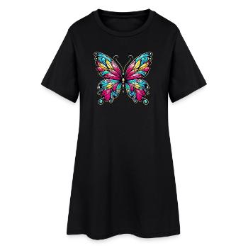 Butterfly - Women’s T-Shirt Dress - black - Front