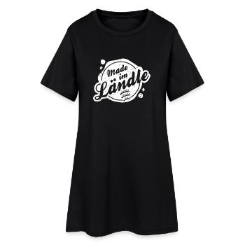 Made im Ländle - Frauen T-Shirt-Kleid - Schwarz - Vorne