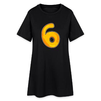 Number 6 Number - Women’s T-Shirt Dress - black - Front