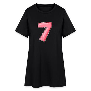 Numéro Sept - Numéro Numéro 7 - Robe T-shirt Femme - noir - Devant