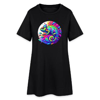 Chameleon - Women’s T-Shirt Dress - black - Front