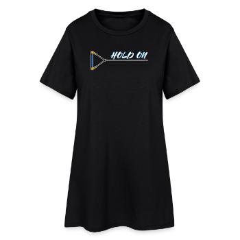 Kitesurfer Statement Ski nautique Surf Wakeboard - Robe T-shirt Femme - noir - Devant