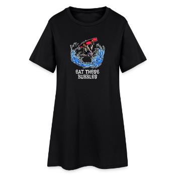 Surf, Ski nautique, Surf, Wakeboard, Déclaration - Robe T-shirt Femme - noir - Devant
