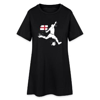 Fußball England Fan Spieler Explosion EM 2024 Team - Frauen T-Shirt-Kleid - Schwarz - Vorne
