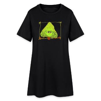 Arbre fantastique avec des paillettes - Robe T-shirt Femme - noir - Devant