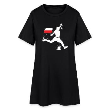 Le joueur de football fait exploser l’icône de la Coupe du monde de l’ en Pologne - Robe T-shirt Femme - noir - Devant