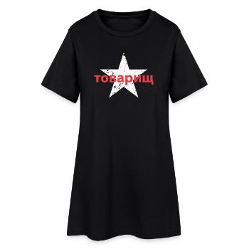 товарищ - Robe T-shirt Femme - noir - Devant