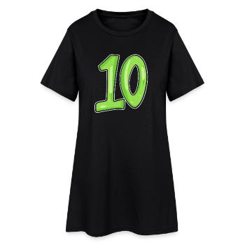 Ten 10 Number Number - Women’s T-Shirt Dress - black - Front