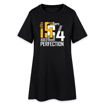 Born 1954 Aged Perfection - Women’s T-Shirt Dress - black - Front