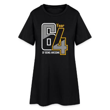 54e année d’être génial - Robe T-shirt Femme - noir - Devant