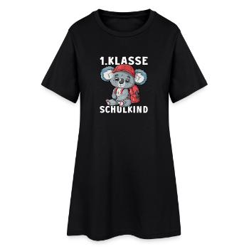 Koalabär Koala 1 Klasse Einschulung Erstklässler - Frauen T-Shirt-Kleid - Schwarz - Vorne