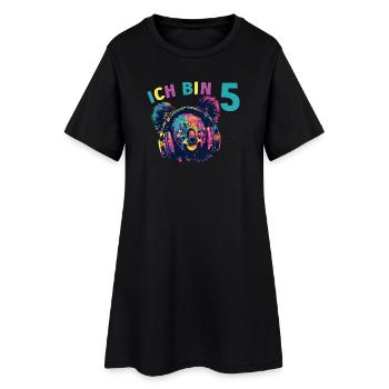 Koalabär Koalabären Koala 5 Geburtstag 5 Jahre - Frauen T-Shirt-Kleid - Schwarz - Vorne