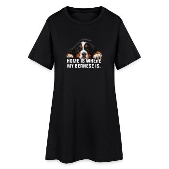 Bouvier bernois - Robe T-shirt Femme - noir - Devant