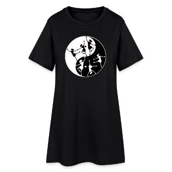 Danse Classique Yin Yang - Robe T-shirt Femme - noir - Devant