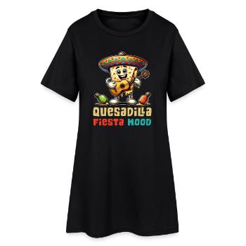 Quesadillas Fiesta Mood Mexico - Women’s T-Shirt Dress - black - Front