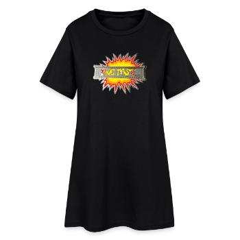 Lebe schnell - Frauen T-Shirt-Kleid - Schwarz - Vorne