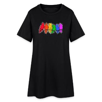 Amoureux Des Oiseaux, Animal, Perroquet, Oiseaux, Amoureux Des Animaux - Robe T-shirt Femme - noir - Devant