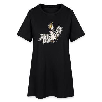 Perroquet, Animal De Compagnie, Tropical, Oiseau, Animaux, Animaux De Zoo - Robe T-shirt Femme - noir - Devant