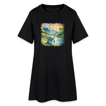 Mignon jeune thésaurus livre pour enfants style waterel - Robe T-shirt Femme - noir - Devant