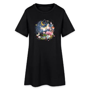 Insectes rares, exotiques et indigènes la nuit - Robe T-shirt Femme - noir - Devant