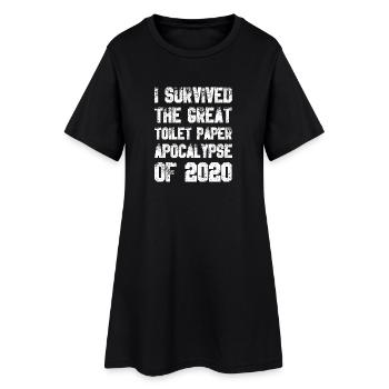 Papier toilette Apocalypse - Robe T-shirt Femme - noir - Devant