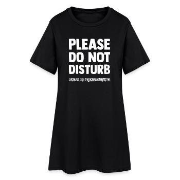 S’il vous plaît ne pas déranger - Robe T-shirt Femme - noir - Devant