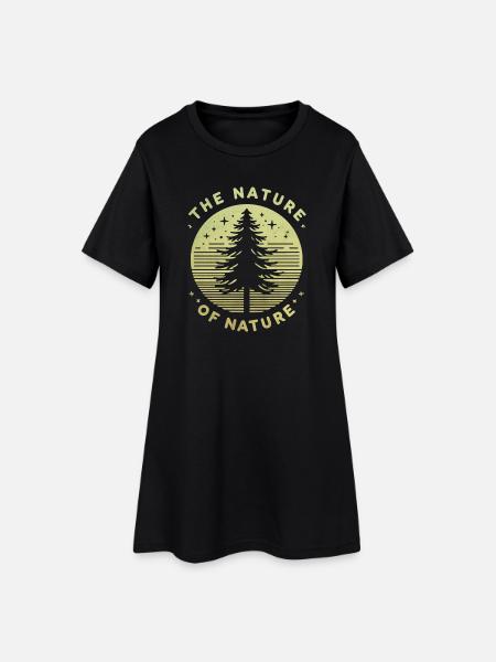 La nature de la nature - Robe T-shirt Femme - noir